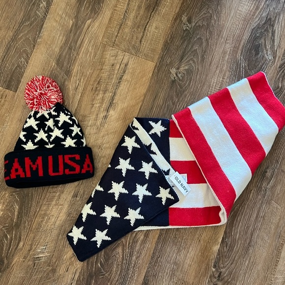 Team USA beanie and scarf - Picture 1 of 5